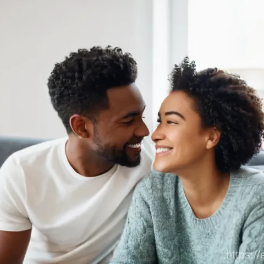 성교육과 성적 웰빙 전략 - **Prompt 1: Open Communication and Trust in a Relationship**
    "A diverse couple, one person with ...