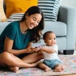 Home 18 성교육과 성평등 교육 - **Prompt 1: Building a Foundation of Body Autonomy and Trust**
"A heartwarming, softly lit image...