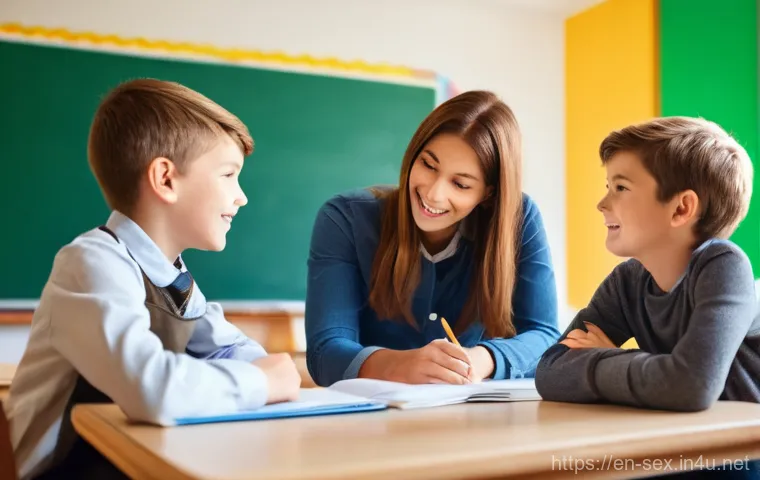 성교육과 성별 역할 - **Prompt:** A vibrant and diverse group of young adults, aged 18-25, gathered in a welcoming communi...